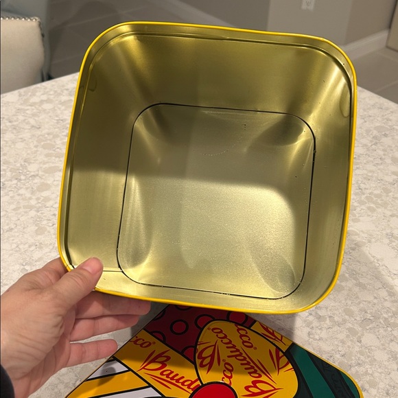 Rare 2002 ROMERO BRITTO Bauducco Panettone Art Deco Collectible Tin - Picture 7 of 7